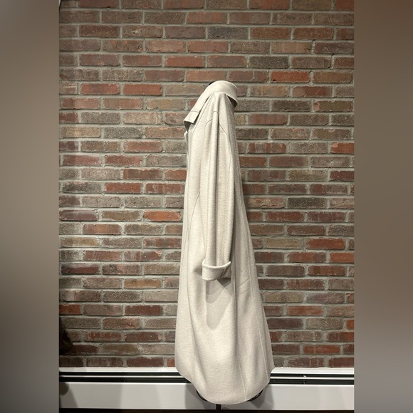 Peruvian Connection 60% Alpaca / 40% Wool, Long Cream Sweater Coat Size 18 - Picture 4 of 7